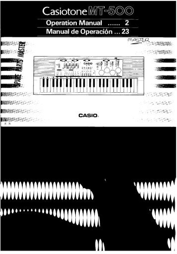 Casio MT-500 User Manual.pdf - Madame Butterface