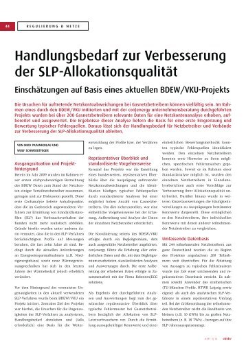 Handlungsbedarf zur Verbesserung der SLP-AllokationsqualitÃ¤t