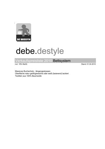 debe.destyle - Kindermöbel de Breuyn