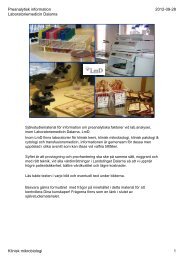 Klinisk mikrobiologi (pdf) - Landstinget Dalarna