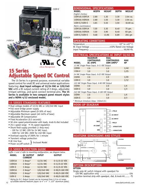 Your Motor Speed Control Solutions Provider - Dart Controls