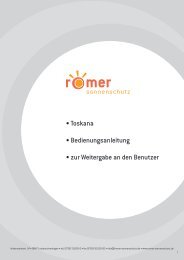 toskana - Romer Sonnenschutz