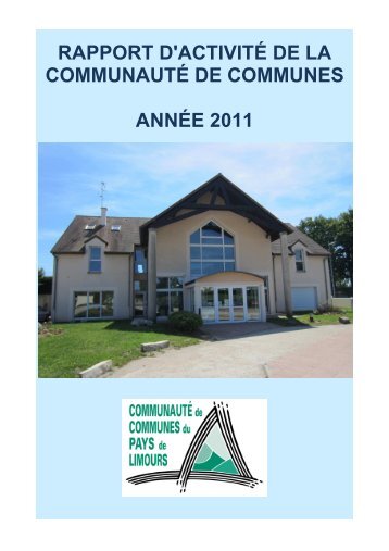 Rapport d'activité CCPL 2011 - Communauté de communes du pays ...