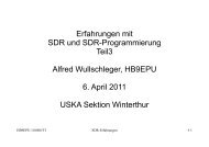 Erfahrungen mit SDR und SDR-Programmierung Teil3 ... - HB9W
