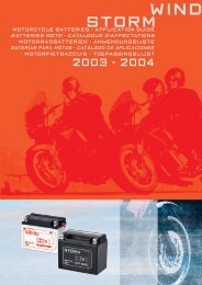 motorcycle batteries - application guide batteries moto - Luke