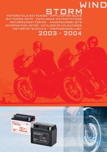 motorcycle batteries - application guide batteries moto - Luke