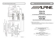 ÐÐ½ÑÑÑÑÐºÑÐ¸Ñ Ðº ALPINE PDX F6