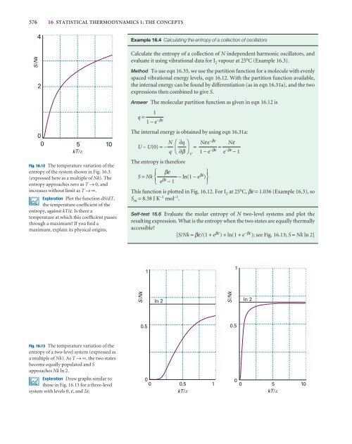 Statistical thermodynamics 1: the concepts - W.H. Freeman