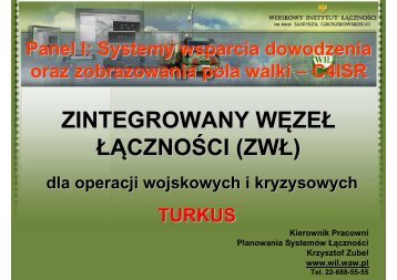 WIÅ Turkus [Tylko do odczytu] - Wojskowy Instytut ÅÄcznoÅci