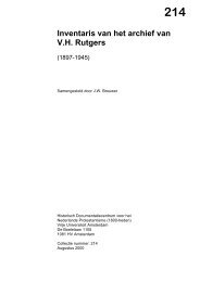 214 Inventaris van het archief van VH Rutgers - Historisch ...