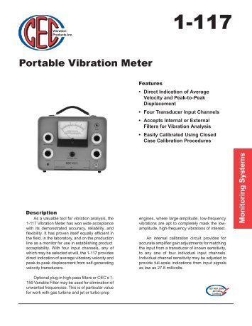 1-117 Spec Sheet - CEC Vibration Products
