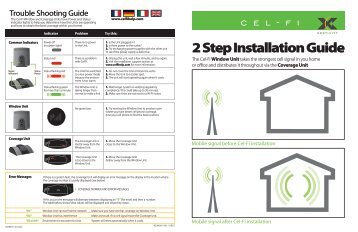 Nextivity RS1 Cel-fi System Quick Start Guide - 4Gon