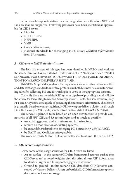 Military Communications and Information Technology: A Trusted ...