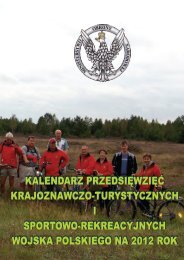 kalendarz przedsiÄwziÄÄ krajoznawczo-turystycznych i sportowo ...