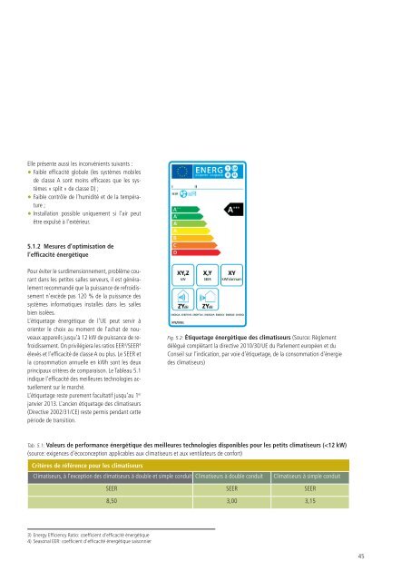 EfficacitÃ© Ã©nergÃ©tique des technologies et ... - PrimeEnergyIT