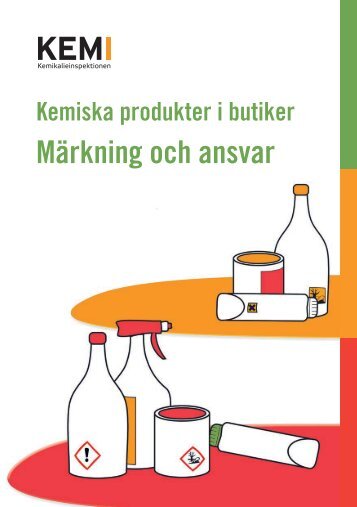 Kemiska produkter i butiker - Kemikalieinspektionen