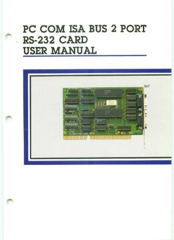 PC COM ISA BUS 2 PORT - RS-232 CARD - Decision-Computer Merz