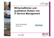 Wirtschaftlichkeit und qualitativer Nutzen von ITSM fÃ¼r IT ...