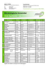 Mikrobiologische Arzneimittel Orale Applikation (1/2) - Enterosan