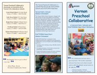 Vernon Preschool Collaborative - Vernon Public Schools