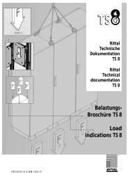 Belastungs- BroschÃ¼re TS 8 Load indications TS 8 Rittal Technische ...