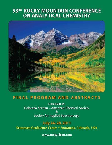 53rd Rocky Mountain Conference on Analytical Chemistry