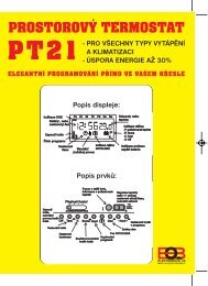 ProstorovÃ½ termostat PT21 - Elektrobock