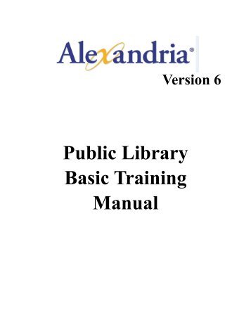 Public Library Student Manual PDF - Library Automation Software