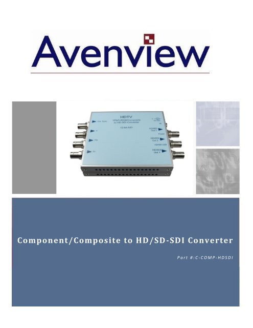 Component/Composite to HD/SD-SDI Converter - Touchboards