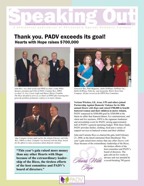 Thank you. PADV exceeds its goal!