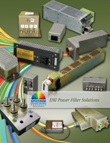 EMI Power Filter Solutions Catalog - Spectrum Control