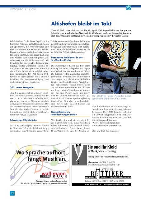 Ausgabe 02/2010 - Luzerner Kantonal-Blasmusikverband