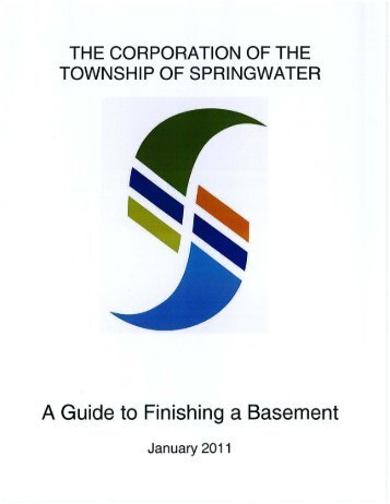 A Guide to Finishing a Basement - Township of Springwater