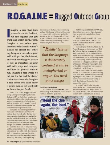 R.O.G.A.I.N.E = Rugged Outdoor Group Activity ... - Scouts Canada