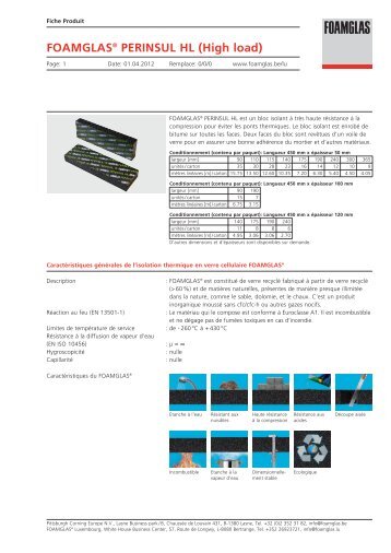 FOAMGLASÂ® PERINSUL HL (High load) - Bigmat