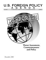 Terrorism: Threat Assessment, Countermeasures and Policy