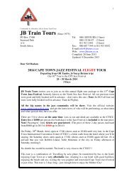 30 Mar (SH) 3 Days - JB Train Tours