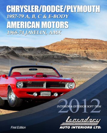 Chrysler/Dodge/Plymouth - Legendary Auto Interiors, Ltd.