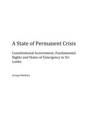 States of Emergency - Centre for Policy Alternatives