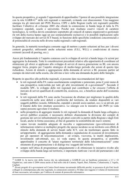 'SocietÃ  dell'Informazione. Analisi e indicazioni per la - Dps - MEF