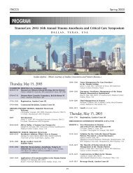 program - International Trauma Anesthesia and Critical Care Society