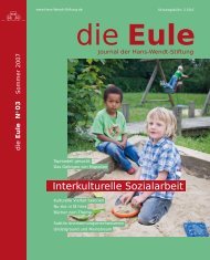 Interkulturelle Sozialarbeit - Hans-Wendt-Stiftung Bremen