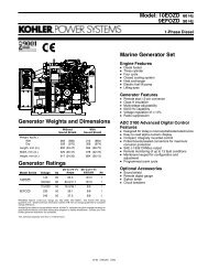 Model: 10EOZD 60 Hz 9EFOZD 50 Hz Marine Generator ... - motocraft