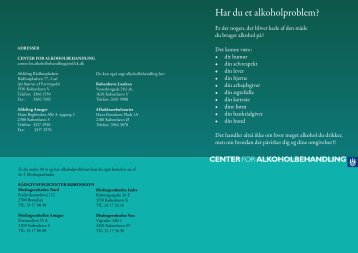 Alkoholbehandling - Region Hovedstadens Psykiatri