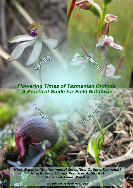 Flowering Times of Tasmanian Orchids - The Forest Practices ...
