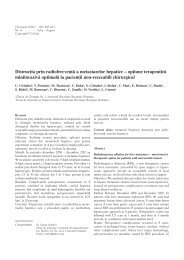 Distructia prin radiofrecventÃ£ a metastazelor hepatice - Chirurgia