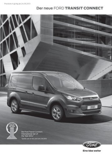 Preisliste Ford Transit Connect 2013 - Stücken & Dopp GmbH & Co ...