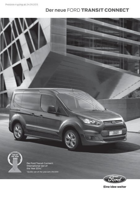 Preisliste Ford Transit Connect 2013 - Stücken & Dopp GmbH & Co