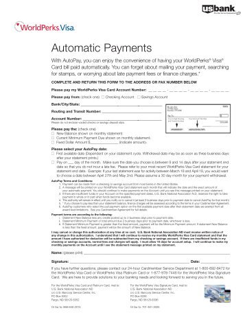 Automatic Payments