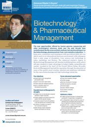 Biotechnology & Pharmaceutical Management - Grenoble Ecole de ...